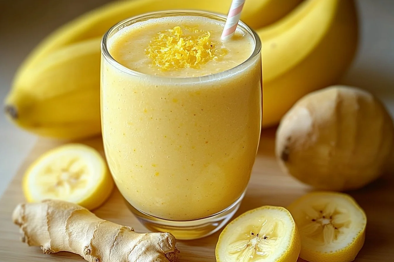 Banana Lemon Ginger Smoothie