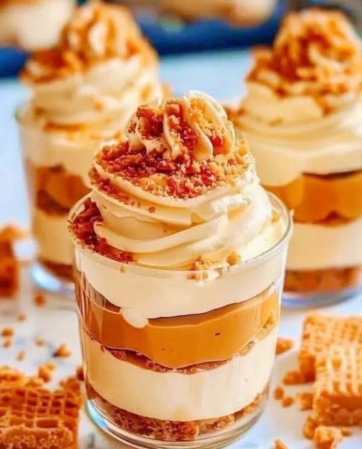 BUTTERSCOTCH CARAMEL CHEESECAKE CUPS