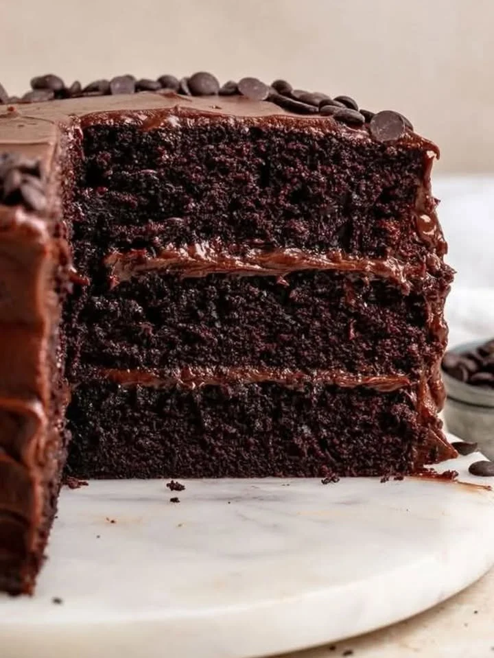 Chocolate Fudge Cake with Chocolate Cream Frosting