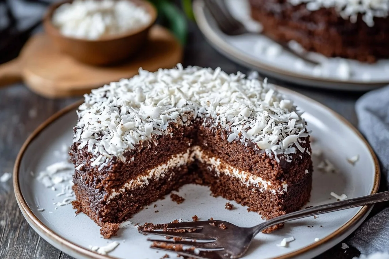 Coconut Chocolate Oat Cake