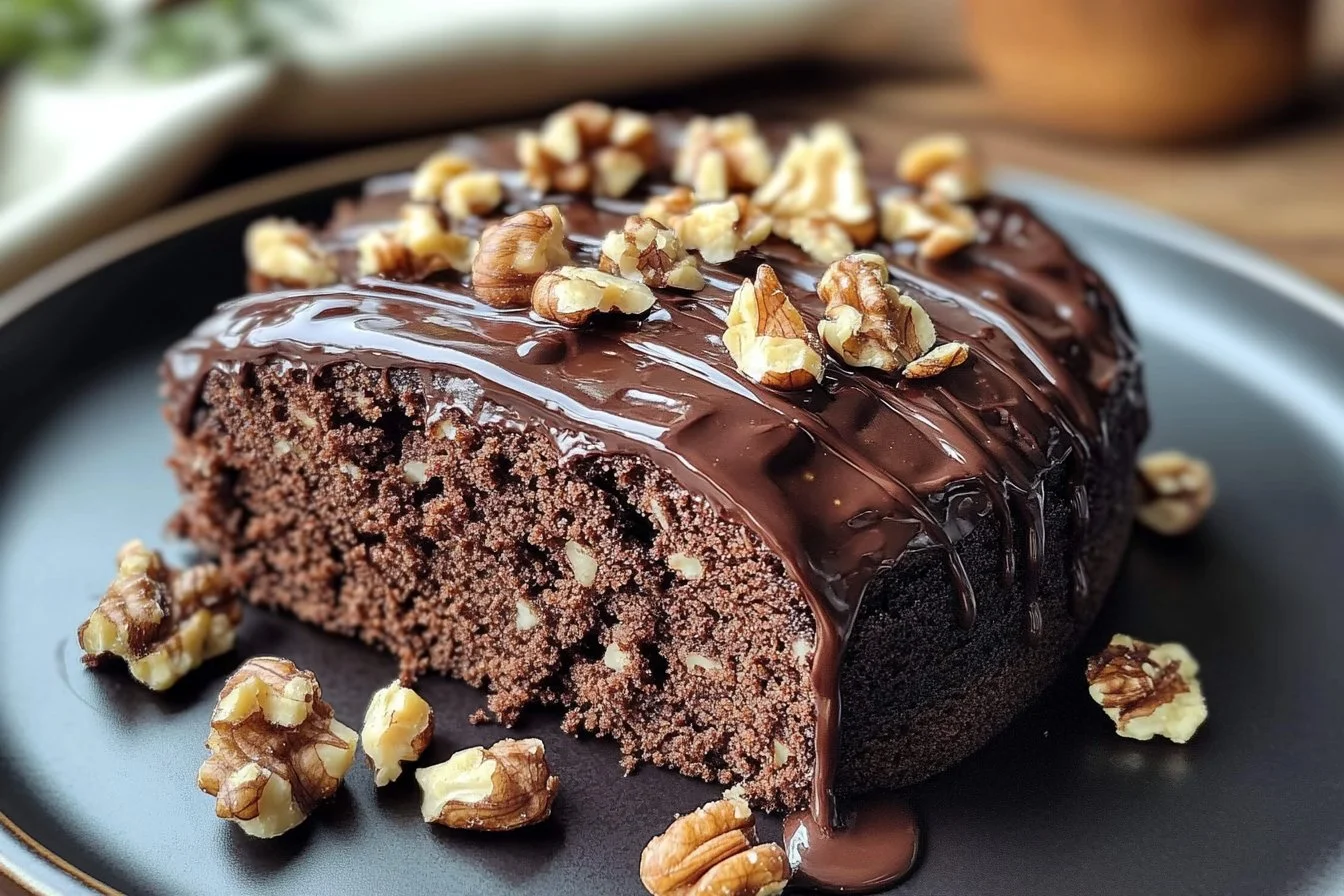 Decadent Chocolate Walnut Cake