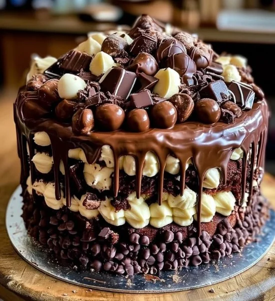 Epic Chocolate Overload Explosion Cake