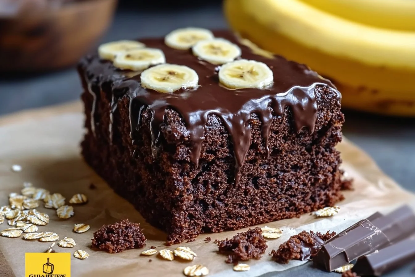Guilt-Free Chocolate Banana Oat Cake