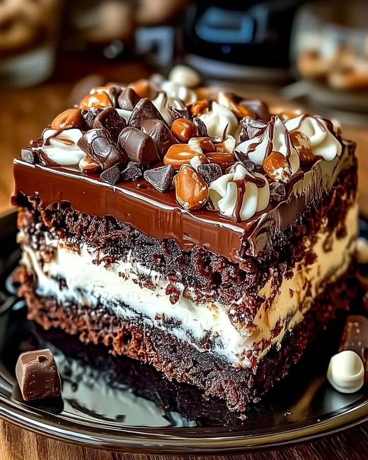 Irresistible Rocky Road Brownie Cake