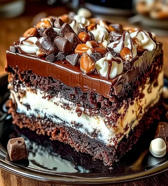 Irresistible Rocky Road Brownie Cake