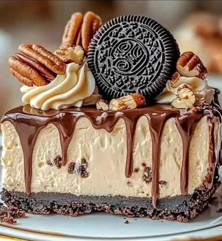 No-Bake German Chocolate Cheesecake