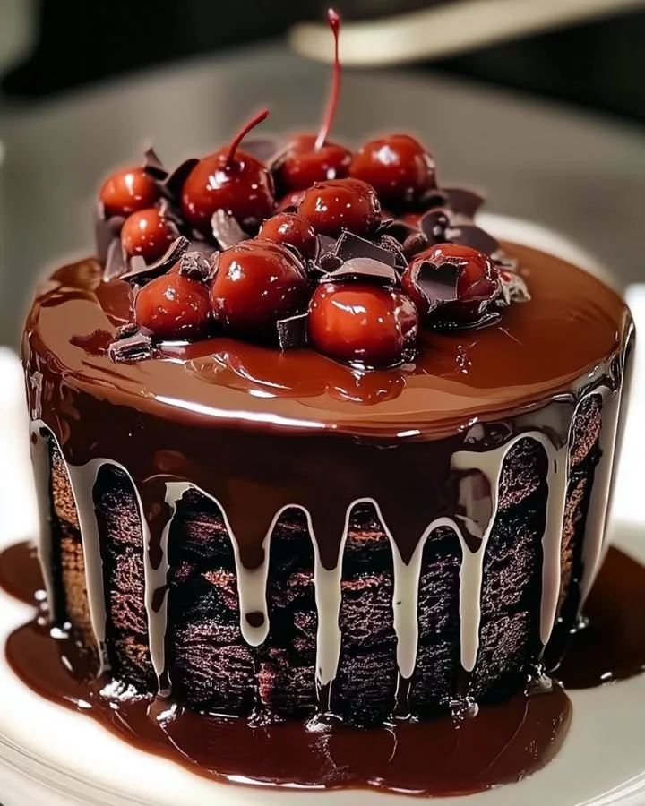 Super Moist Chocolate Cake with Chocolate Ganache