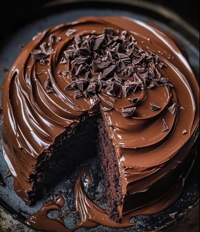 Super Moist Chocolate Cake with Chocolate Ganache