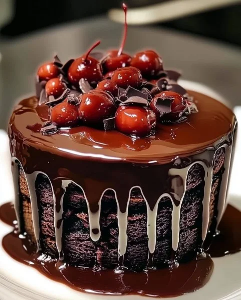 Super Moist Chocolate Cake with Chocolate Ganache