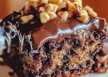 German Chocolate Poke Cake