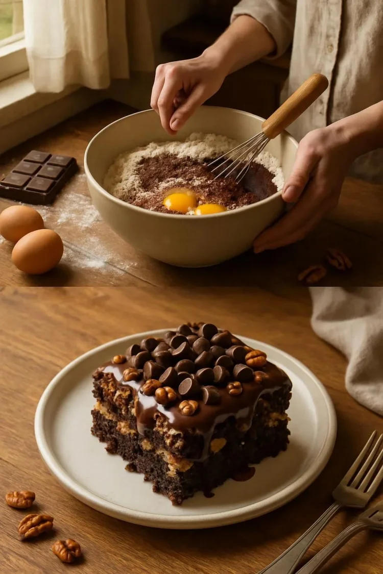 German Chocolate Poke Cake German Chocolate Poke Cake